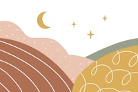 Magical Boho Abstract Landscape ταπετσαρία