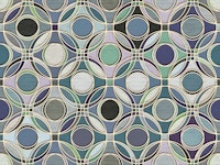 Circle Abstract in Calm Cool Colors wallpaper