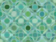 Geometric Circle Abstract in Quiet Greens