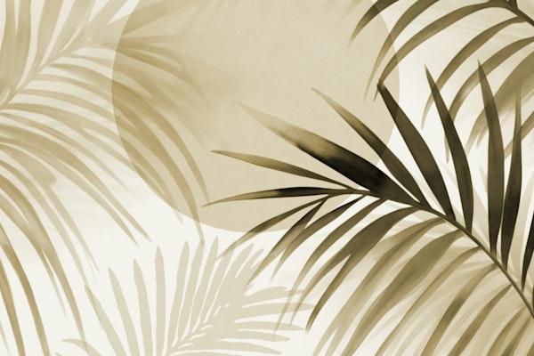 Tropical Paradise Sunset Neutral Beige