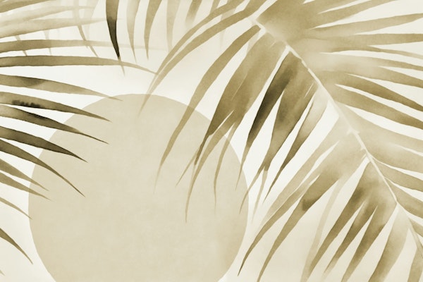 Tropical Paradise Sunrise Neutral Beige