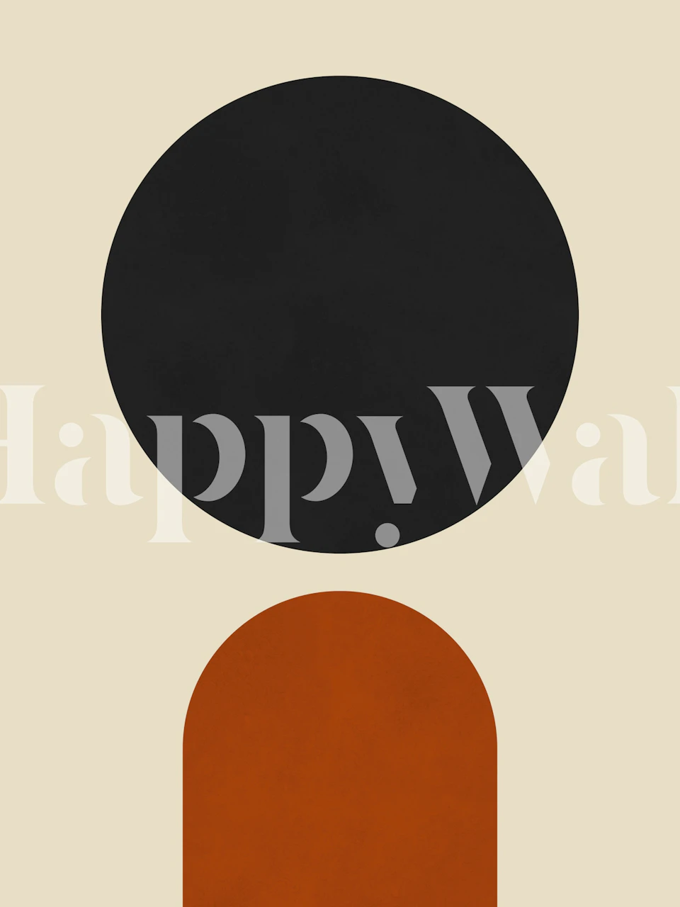 Minimalism wallpaper featuring circles in a room