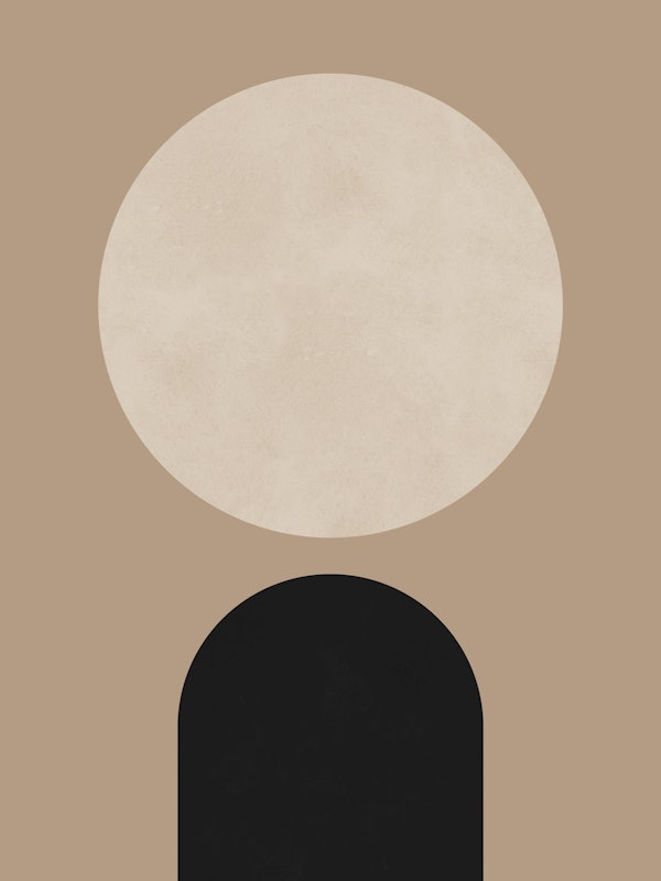 Minimalism with circle 5