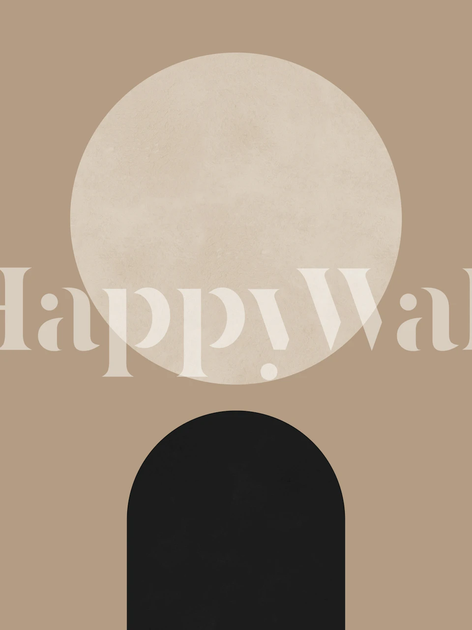 Minimalism with circle 5 wallpaper in a room