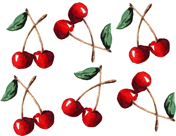 Watercolor Cherry