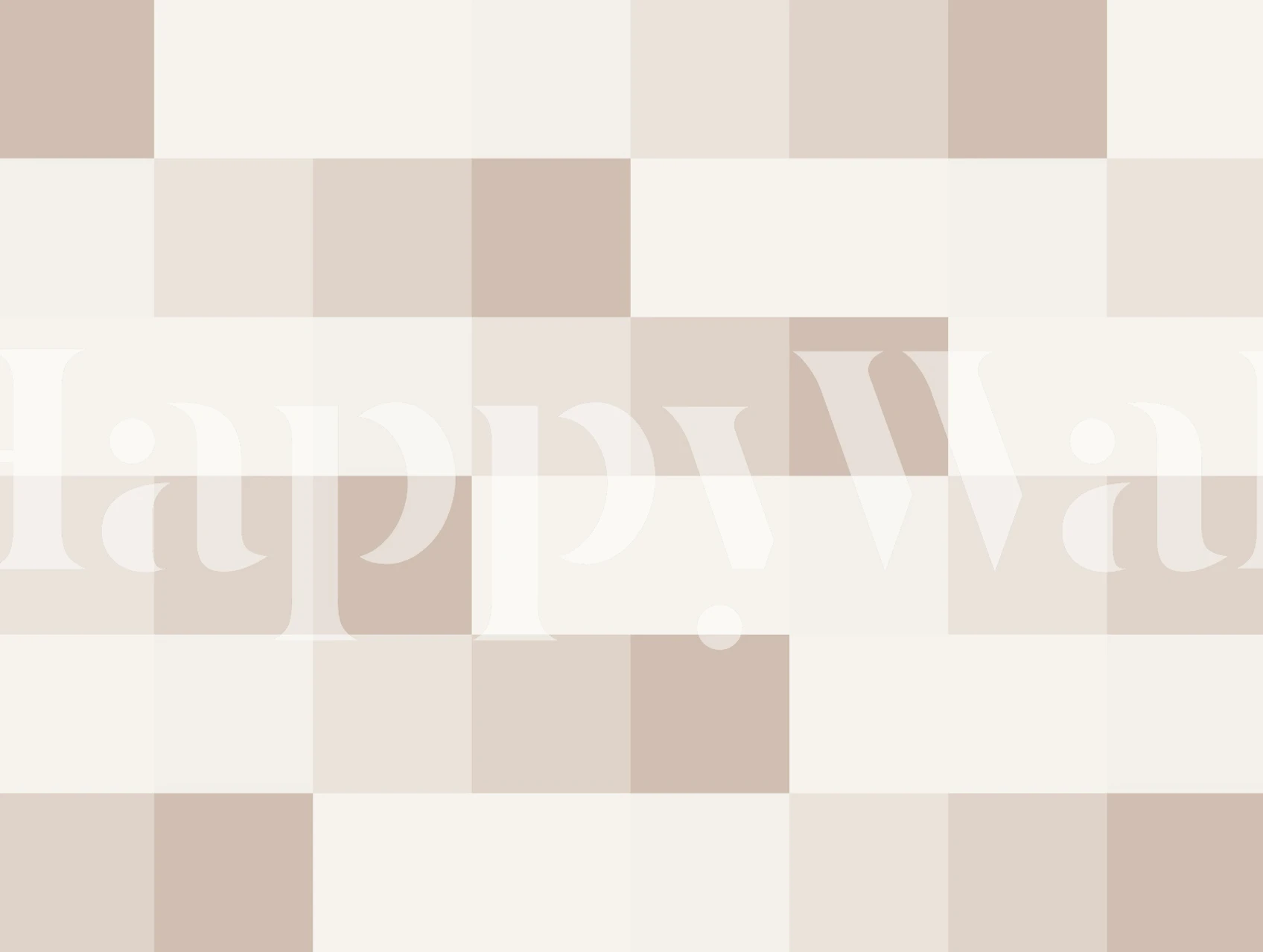 Papel pintado Modern Check 1 en una habitación