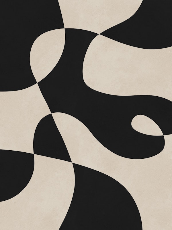 Black and white organic design 1