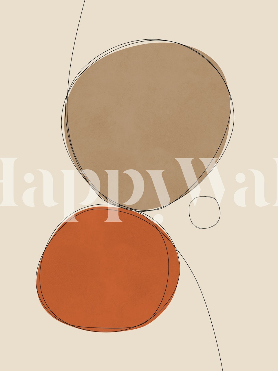 Design tapety Shapes and Lines 4 v místnosti