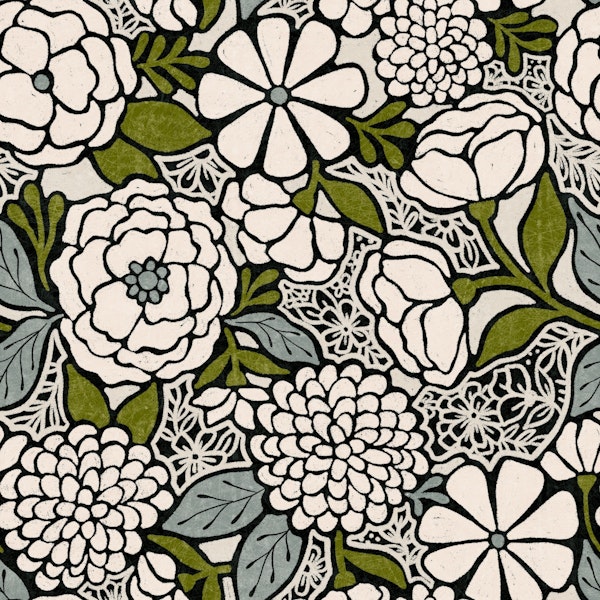 Cordelia (beige and green)