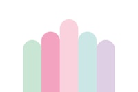 Pastel Rainbow Arches carta da parati