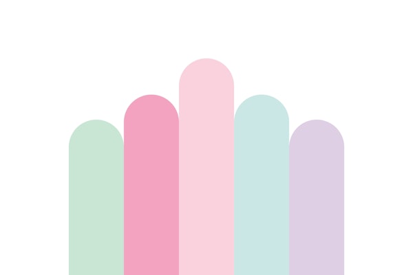 Pastel Rainbow Arches