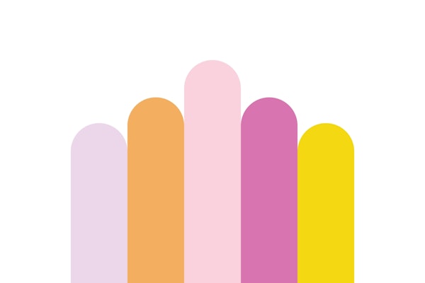 Colorful Pastel Rainbow Arches