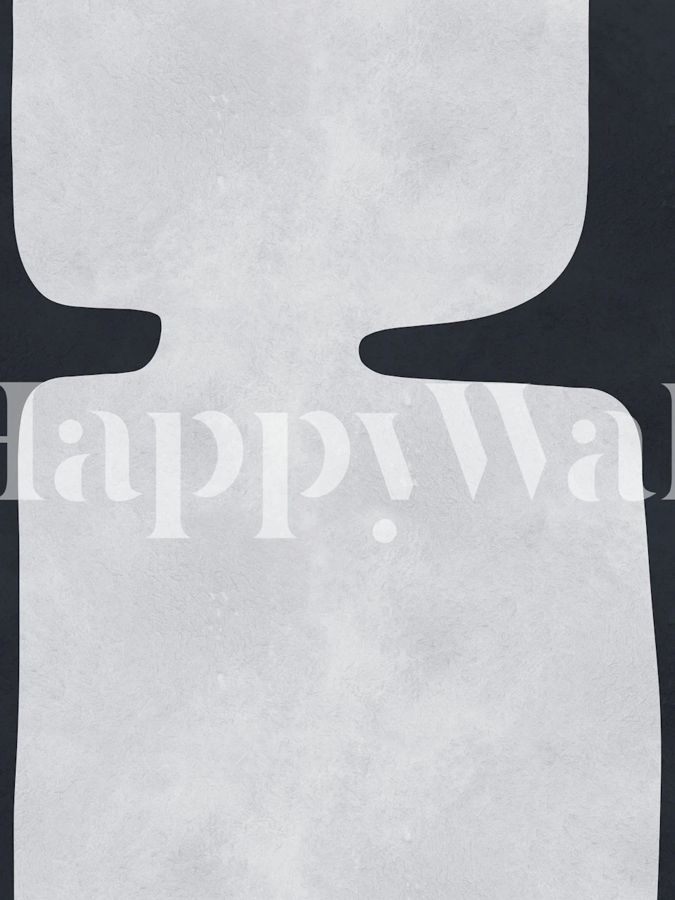 Black and white shapes tapet i et rum