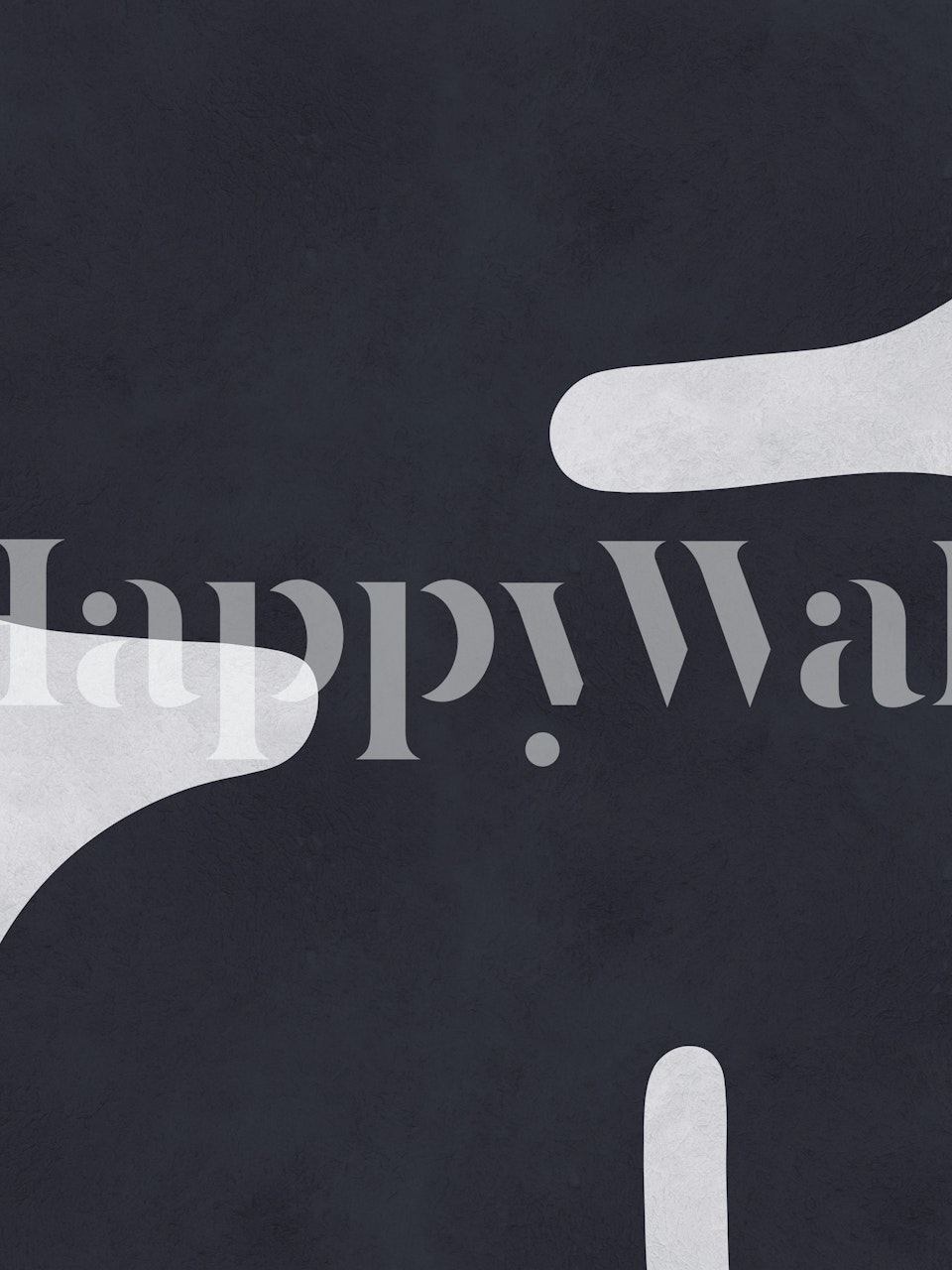 Black and white shapes tapet i et rom