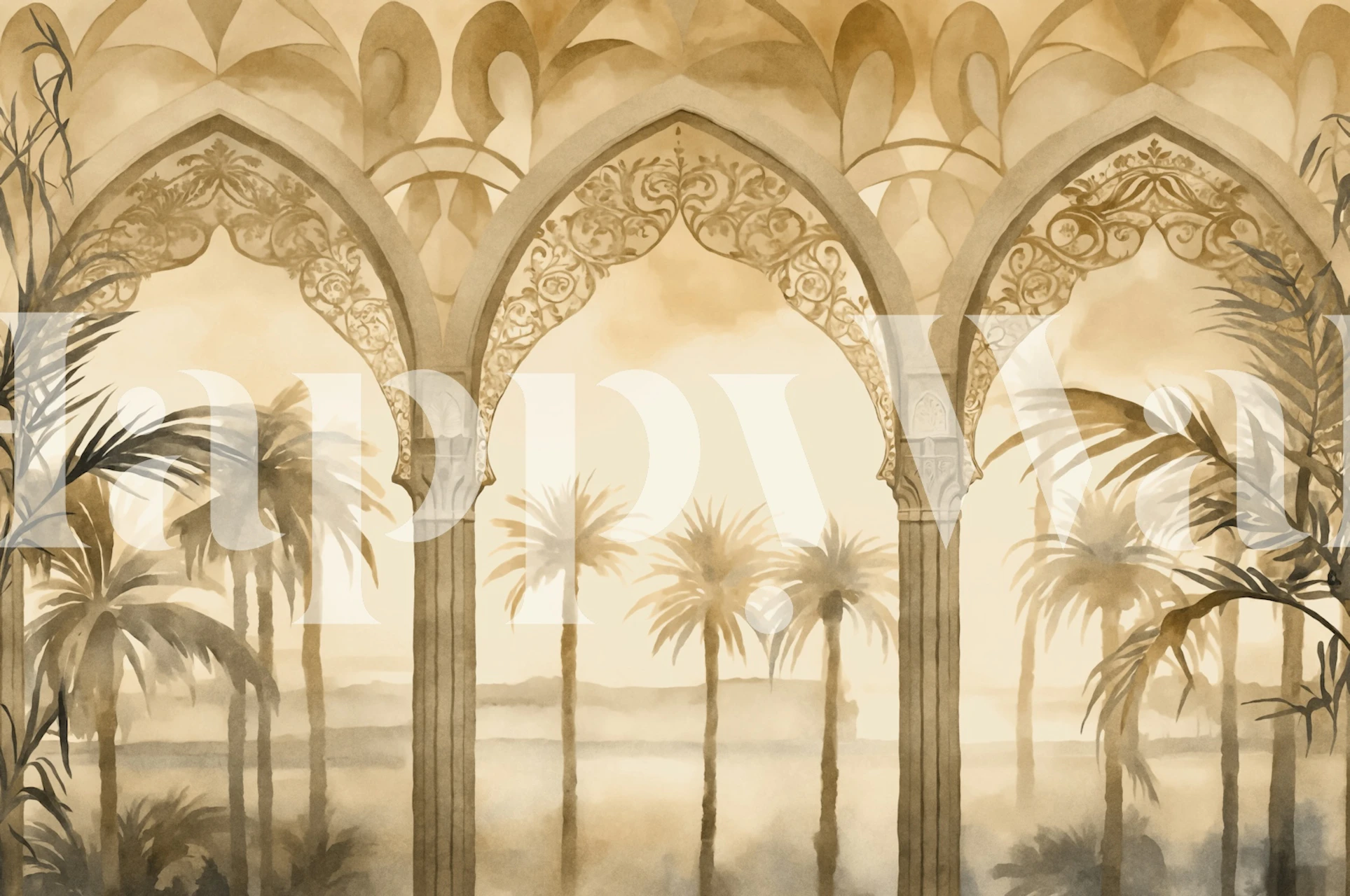 tapeta Oriental Desert Palace u sobi