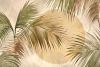 Tropical Paradise Palm Cove Sunrise tapete