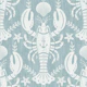Scandi Blue Lobster with Anchor 1 - Large