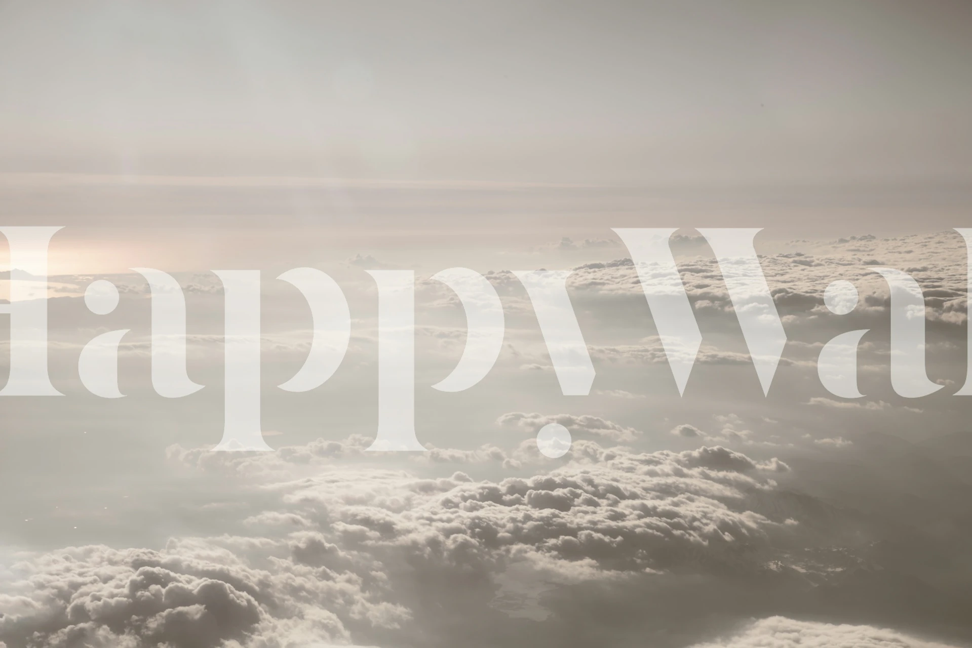 Tapeta snových mraků v pokoji