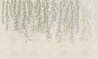 Beige Forest Leaves wallpaper