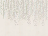 Beige Forest Leaves wallpaper