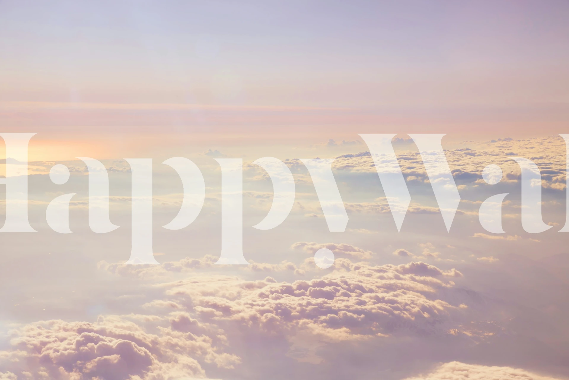 Soft pastel clouds in pink and purple hues wallpaper