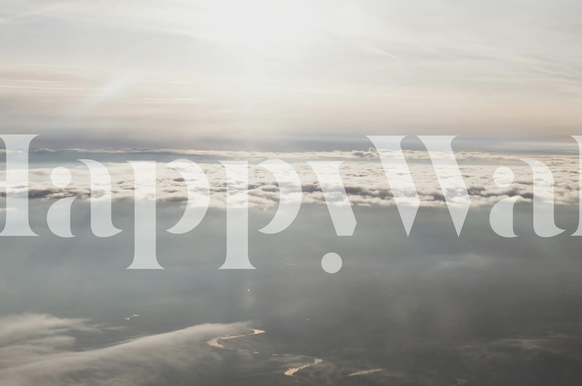 Abstract cloud design in soft neutral colors wallpaper