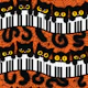 Cute Halloween Black Spooky Cats 2