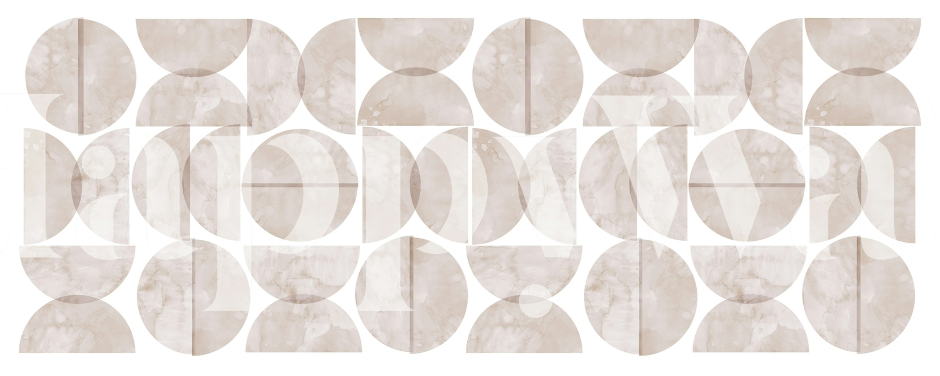 Watercolor circles tapeta u sobi