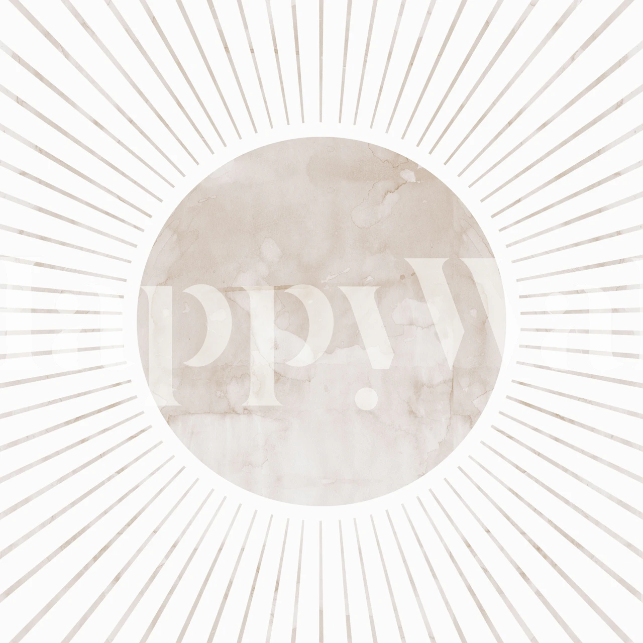 Sunbeams 1 wallpaper displayed in a bright room