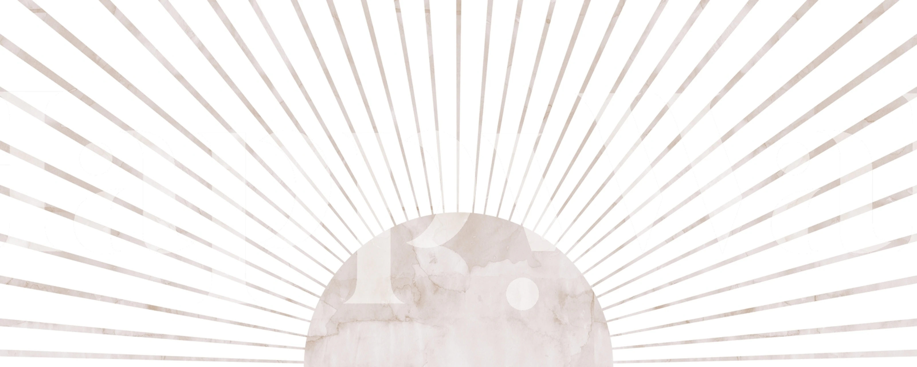 Neutral sunbeam striped pattern wallpaper in soft hues