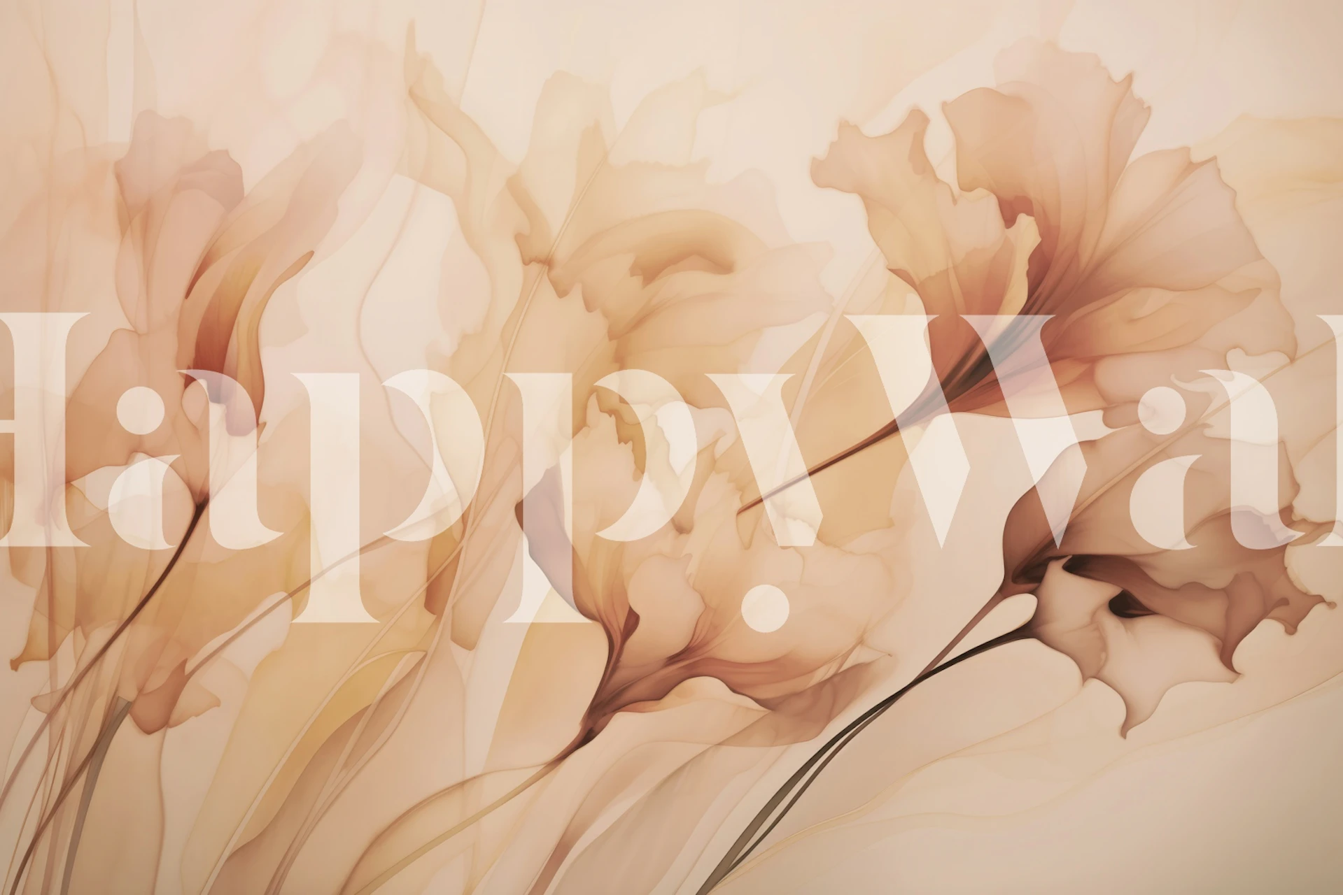 Ethereal Blooming Fantasies tapet i ett rum