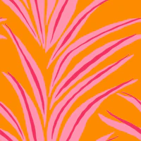 Bold tropical jungle plants 2 wallpaper