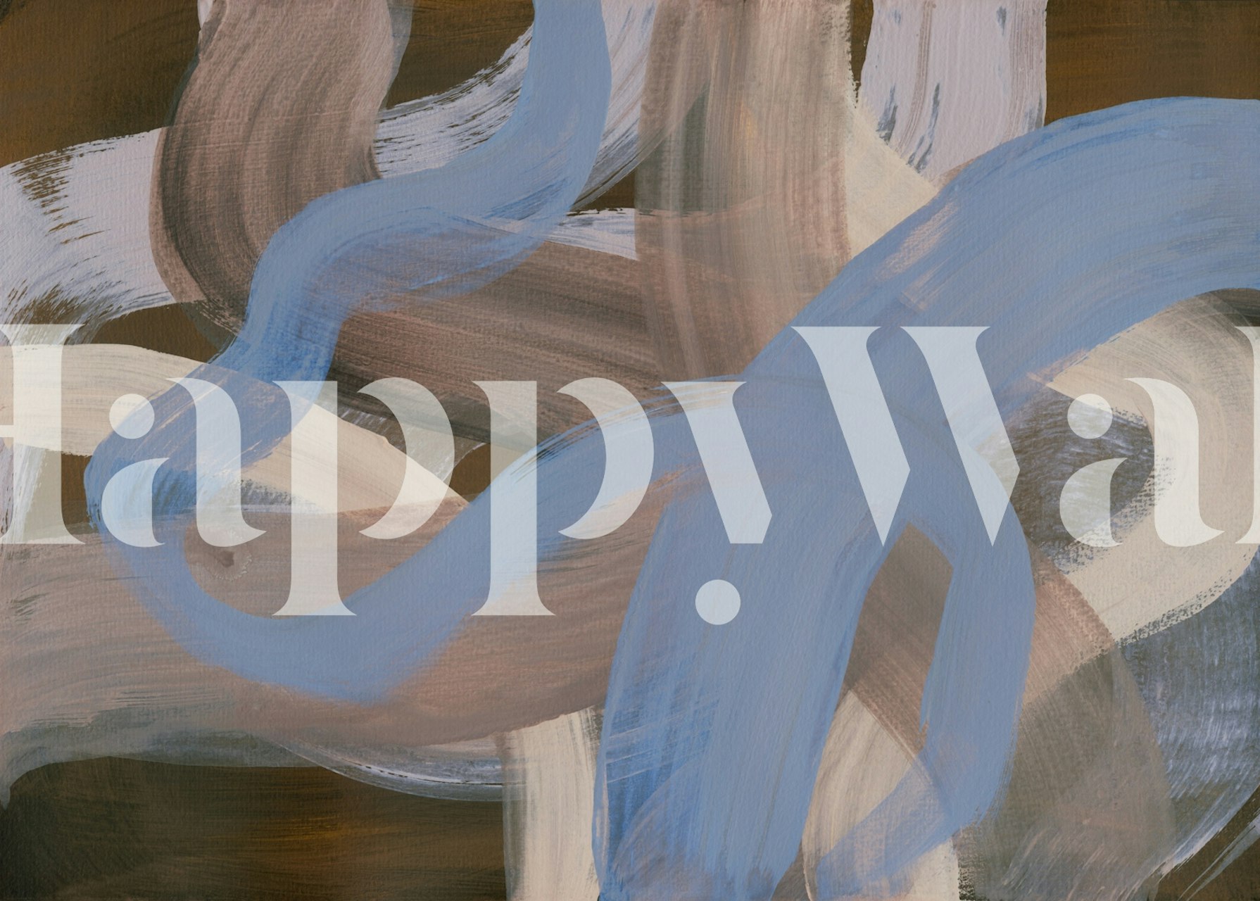 Tapeta Abstract Brush Strokes w aranżacji pomieszczenia