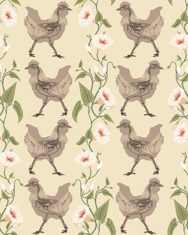 Gothic cottage chicken warm earthy