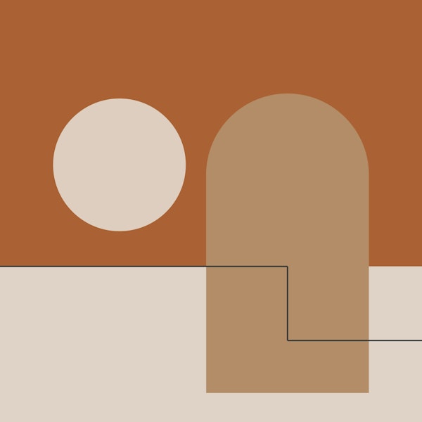 Pink Moon - Abstract Autumn Colors