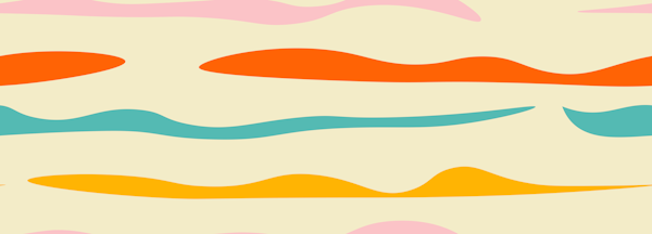 Mid Mod Waves Lines Beige