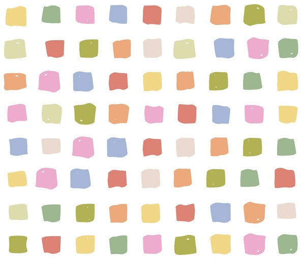 Hand drawn colorful squares