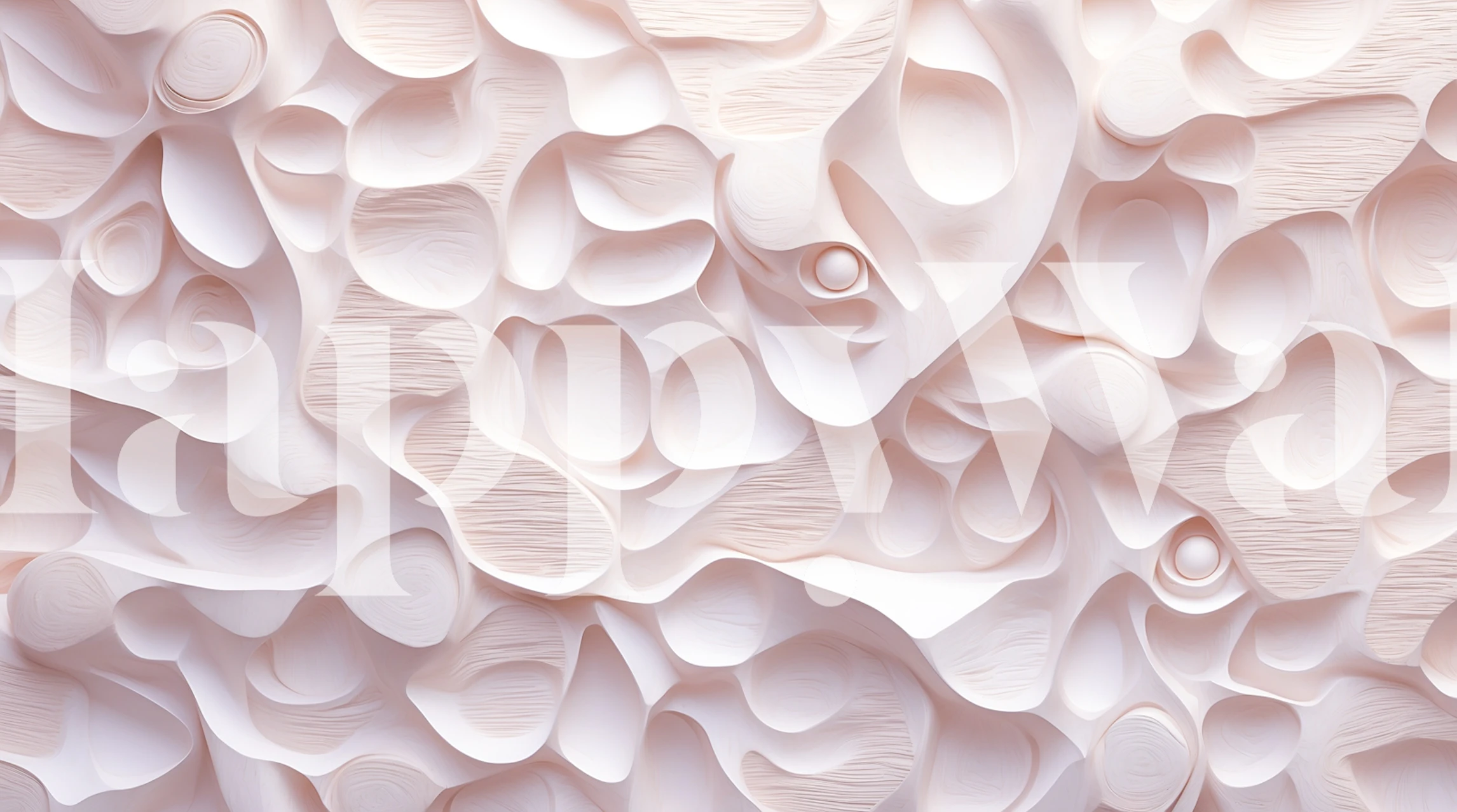 Abstract pink texture wallpaper in a room