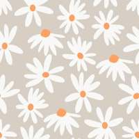 Retro Summer Daisies Pattern 3 tapeta
