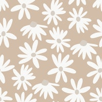 Retro Summer Daisies Pattern 5a papel pintado