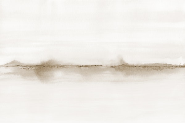 Minimal watercolor landscape