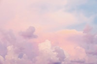 Sunset sky clouds in pastel colors wallpaper