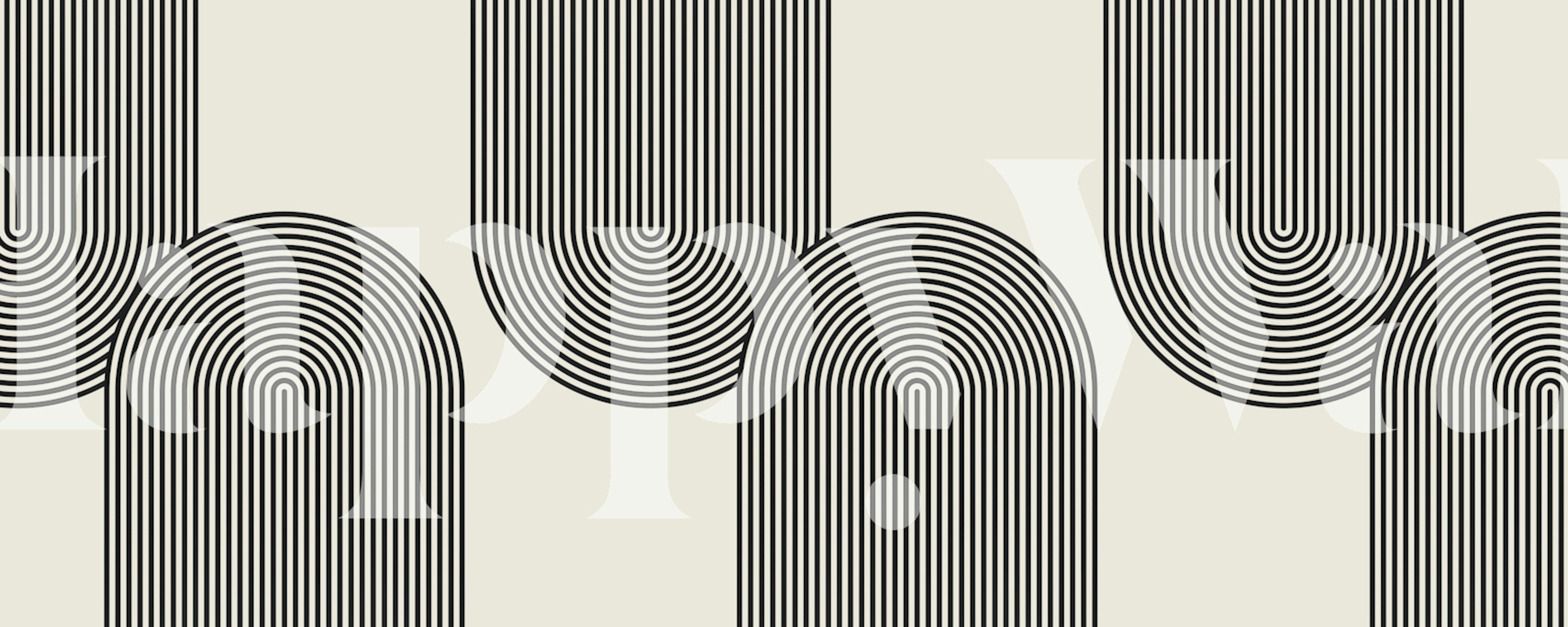 Expressive lines tapet i et rom