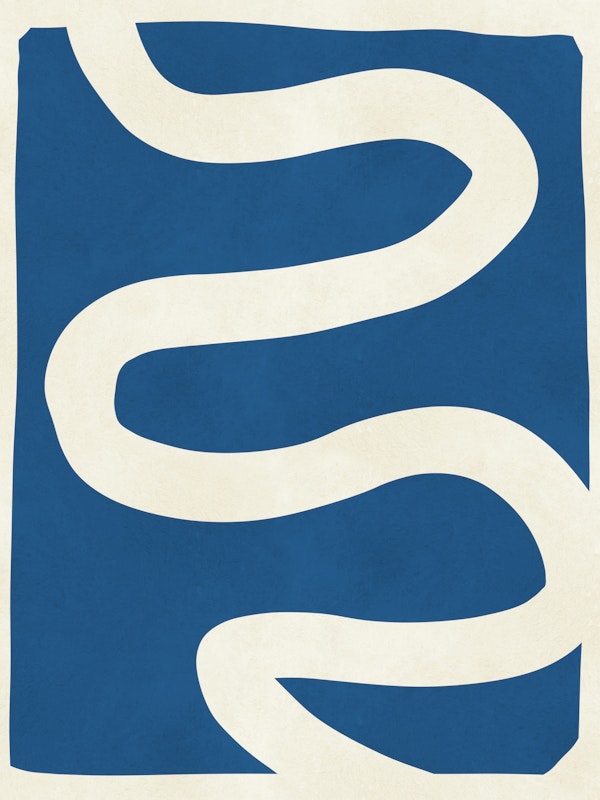 Lines on blue background 1