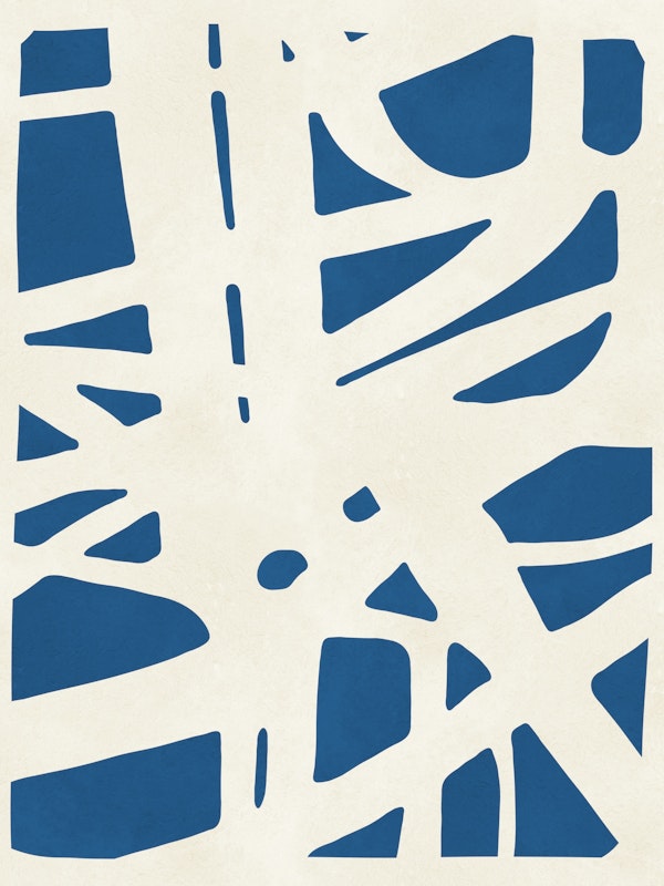 Lines on blue background 4