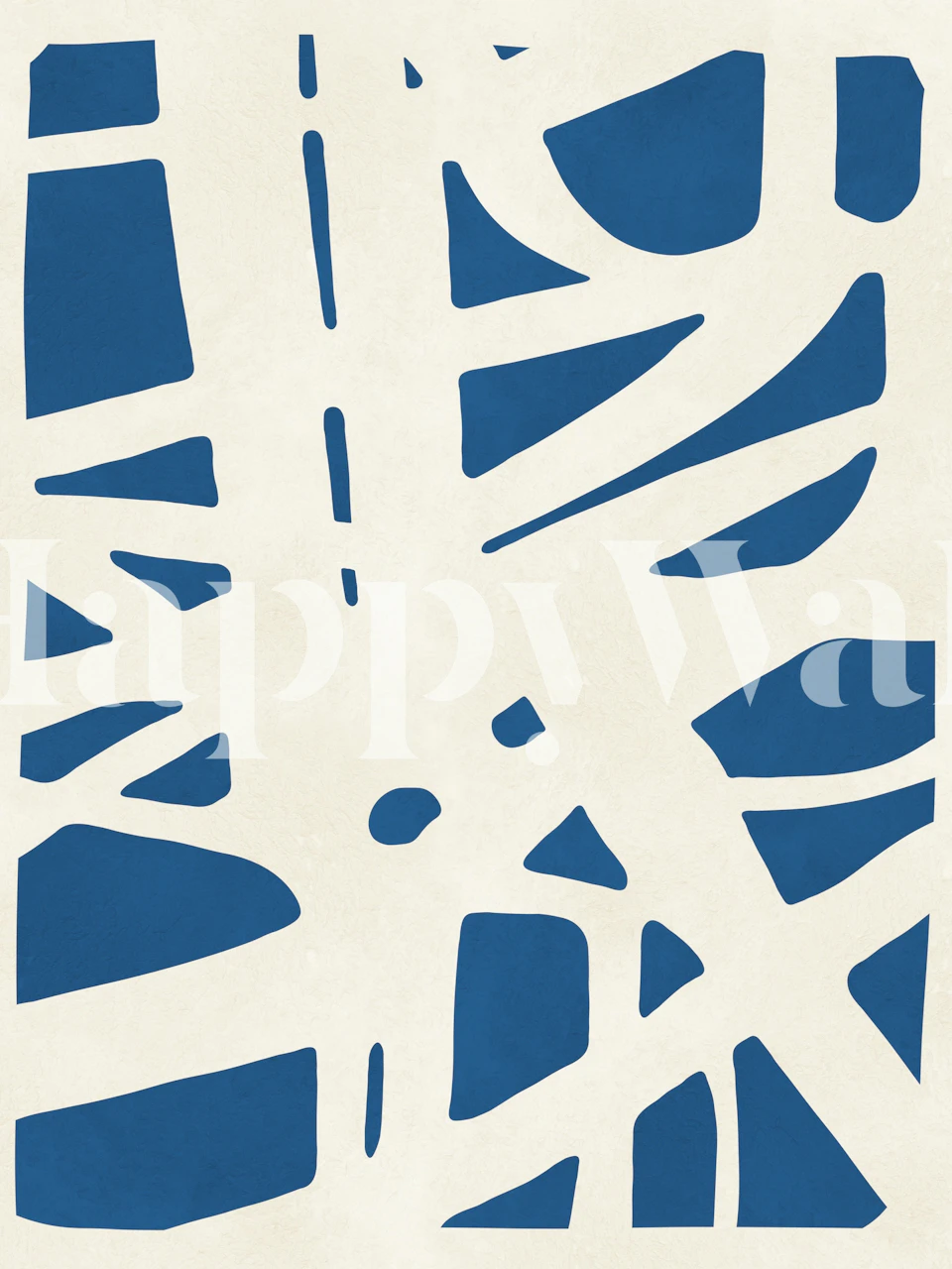 Abstract geometric blue and white lines wallpaper