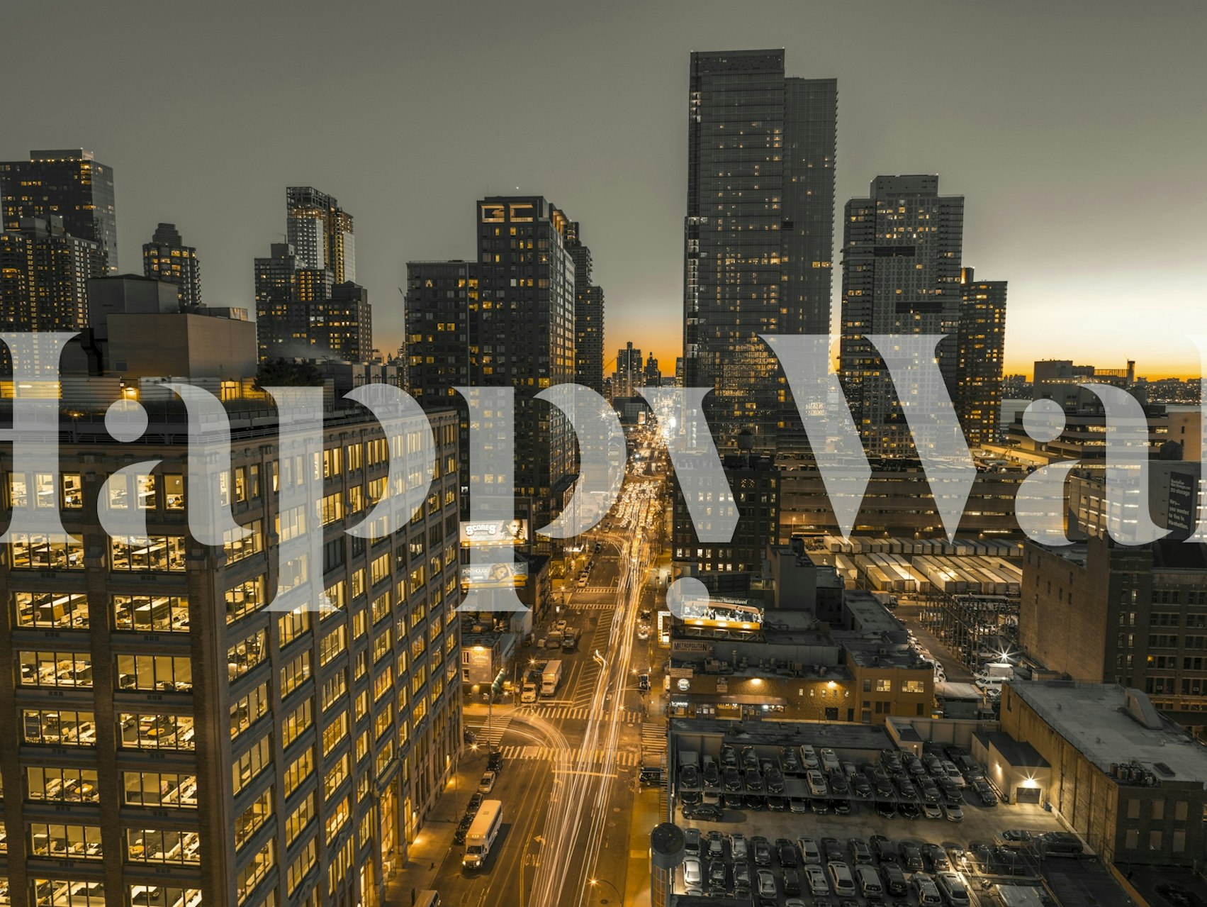 Dusk in the Big Apple tapeta w pokoju