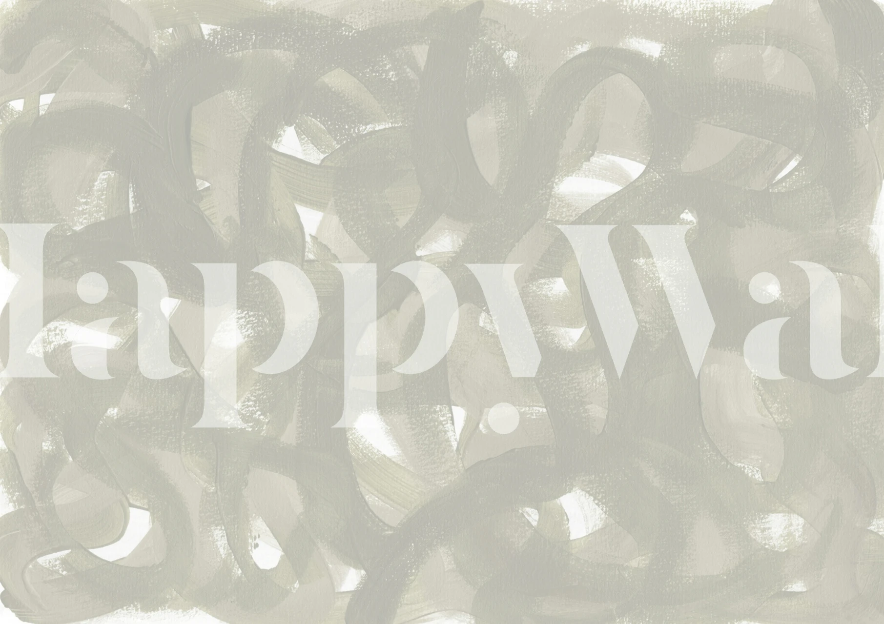 Abstract Brush Strokes -tapetti huoneessa