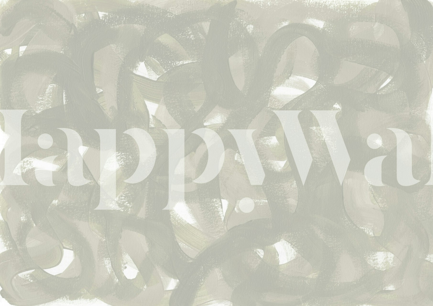 Abstract brush strokes in grey tones wallpaper
