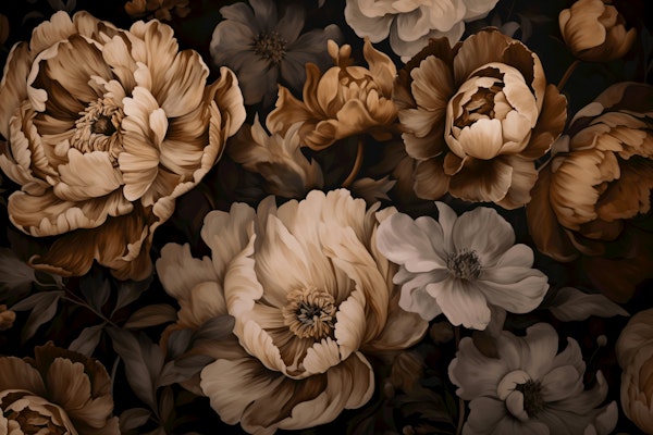 Regency Vibe Floral Opulence Amber Elegance